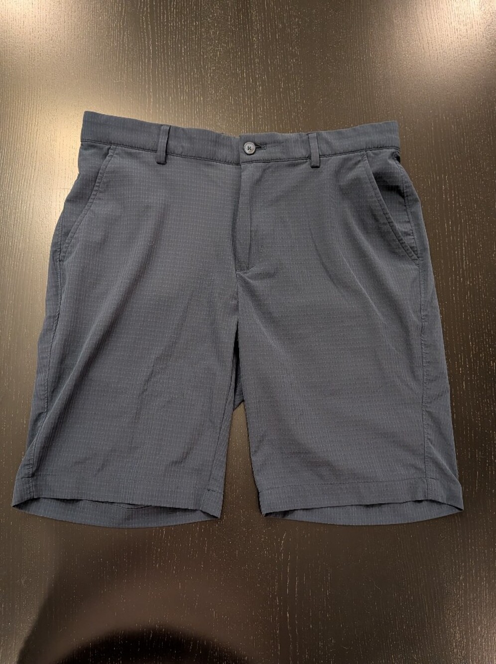 Greg Norman Collection Navy Flat-Front Performance Shorts